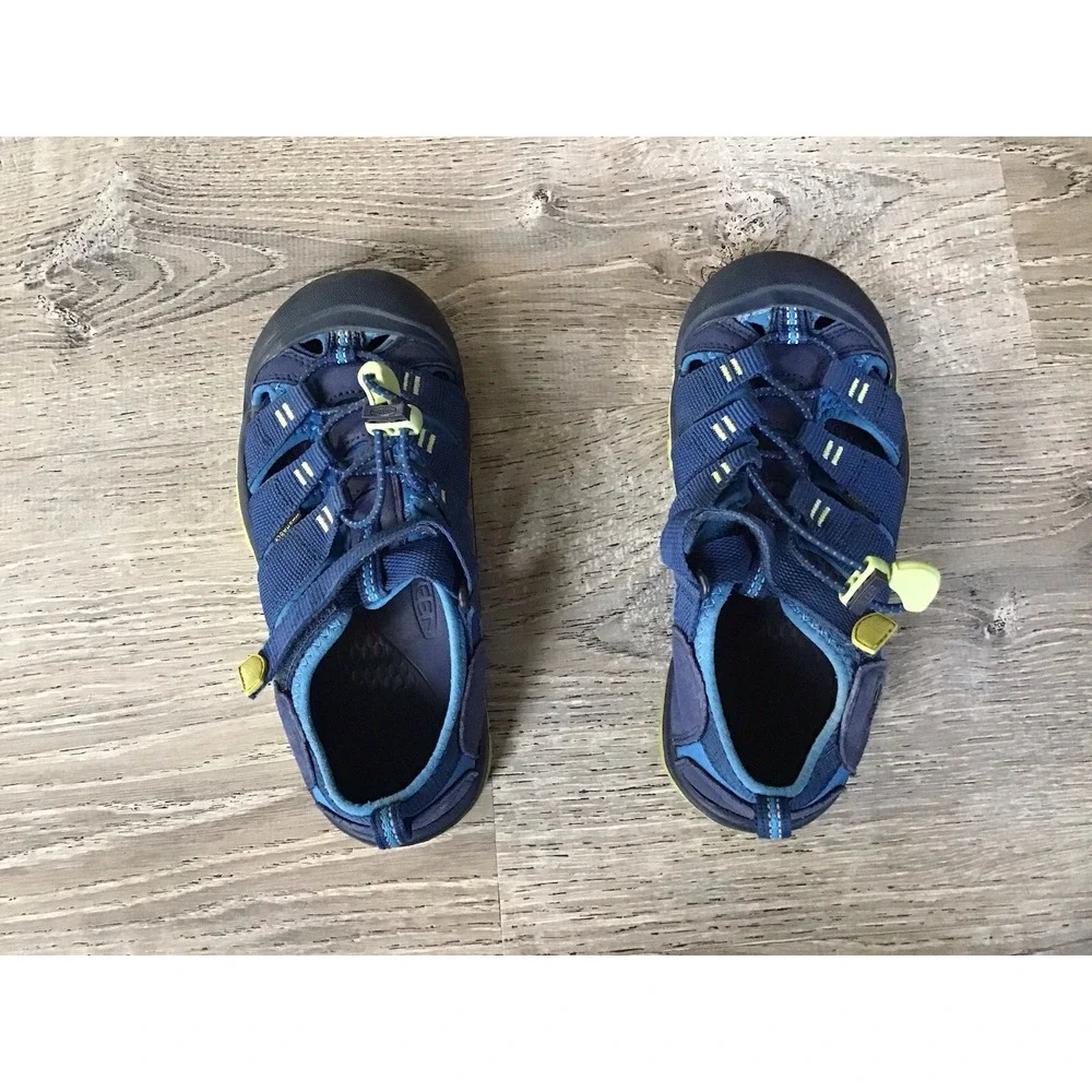 Keen Newport H2 Youth 2 Sport Sandals Blue Slip On Hiking Shoes Outdoor 1022847